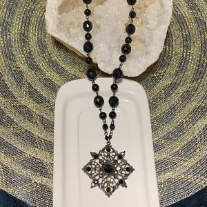 JONES NEW YORK Elegant Black Beads Necklace